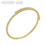 Crystal Coil Bracelet (Gold)