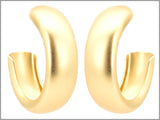 Brushed Thick Hoop (Gold)