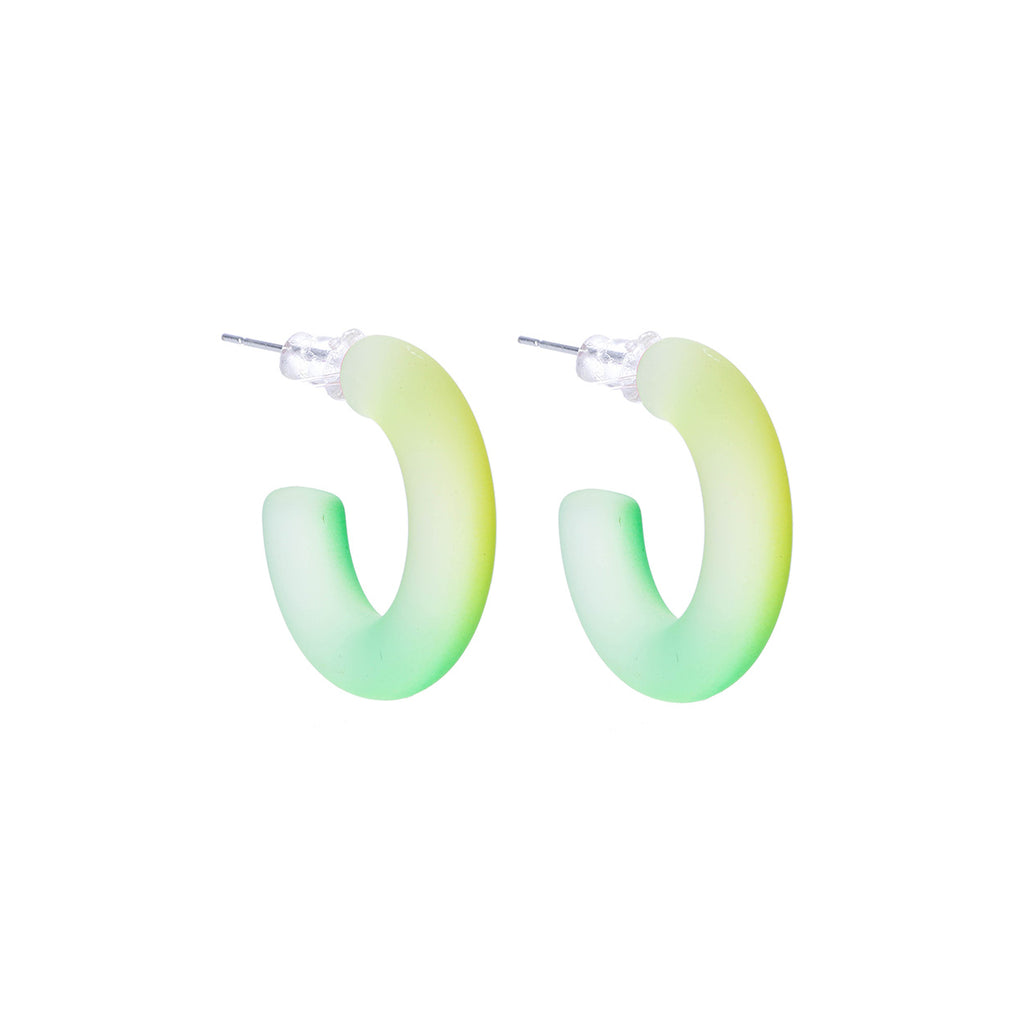 SALE! Ombre Jelly Hoops (Green/Yellow)
