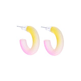 SALE! Ombre Jelly Hoops (Pink/Yellow)