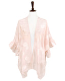 Tone on Tone Sheer Kimono (Pink/Pink)