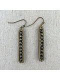 Boho Collection Genuine Pyrite Earring