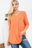 Prepak Basic Soft Knit Sweater (Tangerine)
